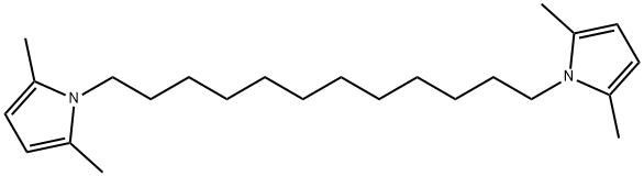 1-[12-(2,5-dimethylpyrrol-1-yl)dodecyl]-2,5-dimethyl-pyrrole 구조식 이미지