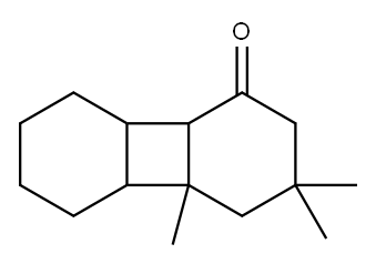 5,5,7-trimethyltricyclo[6.4.0.02,7]dodecan-3-one  구조식 이미지