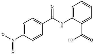 2-[(4-nitrobenzoyl)amino]benzoic acid 구조식 이미지