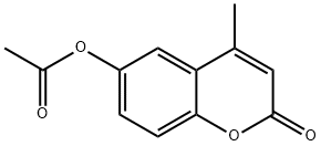 (4-methyl-2-oxo-chromen-6-yl) acetate 구조식 이미지