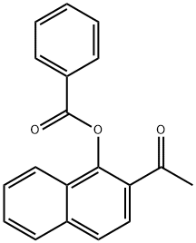 2-아세틸-1-나프틸벤조에이트 구조식 이미지