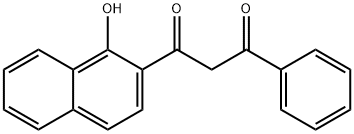 1-(1-hydroxy-2-naphthyl)-3-phenylpropane-1,3-dione 구조식 이미지