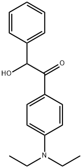 1-[4-(Diethylamino)phenyl]-2-hydroxy-2-phenylethanone 구조식 이미지