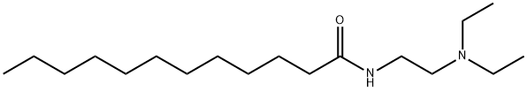 N-(2-디에틸아미노에틸)도데칸아미드 구조식 이미지