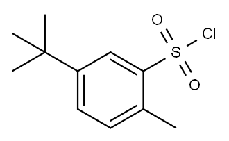Benzenesulfonyl chloride, 5-(1,1-dimethylethyl)-2-methyl- (9CI) Structure
