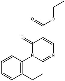 5,6-Dihydro-1-oxo-1H-pyrimido[1,2-a]quinoline-2-carboxylic acid ethyl ester 구조식 이미지