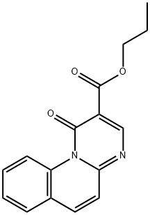 1-Oxo-1H-pyrimido[1,2-a]quinoline-2-carboxylic acid propyl ester 구조식 이미지