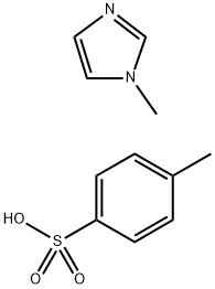 1-METHYLIMIDAZOLIUM P-TOLUENESULFONATE 구조식 이미지