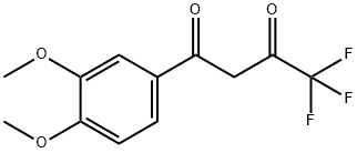 1-(3,4-DIMETHOXYPHENYL)-4,4,4-TRIFLUOROBUTANE-1,3-DIONE 구조식 이미지