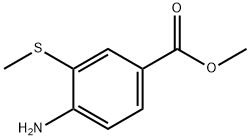 Benzoic acid, 4-amino-3-(methylthio)-, methyl ester (9CI) 구조식 이미지