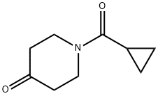 1-(cyclopropylcarbonyl)piperidin-4-one Structure