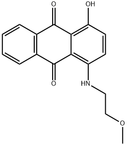 1-하이드록시-4-[(2-메톡시에틸)아미노]안트라퀴논 구조식 이미지