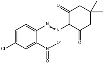 2-[(4-chloro-2-nitrophenyl)azo]-5,5-dimethylcyclohexane-1,3-dione Structure