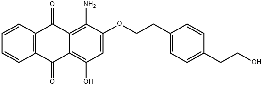 1-amino-4-hydroxy-2-[2-[4-(2-hydroxyethyl)phenyl]ethoxy]anthraquinone 구조식 이미지