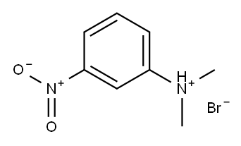 N,N-dimethyl-3-nitroanilinium monobromide 구조식 이미지