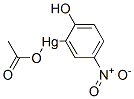 Acetyloxy(2-hydroxy-5-nitrophenyl)mercury(II) 구조식 이미지