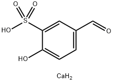 Bis(5-formyl-2-hydroxybenzenesulfonic acid)calcium salt 구조식 이미지