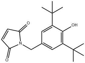 1H-Pyrrole-2,5-dione, 1-[[3,5-bis(1,1-diMethylethyl)-4-hydroxyphenyl]Methyl]- 구조식 이미지