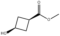 Methyl cis-3-hydroxycyclobutanecarboxylate 구조식 이미지