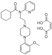 N-[2-[4-(2-METHOXYPHENYL)-1-PIPERAZINYL]ETHYL]-N-2-PYRIDINYL-CYCLOHEXANECARBOXAMIDE MALEATE Structure