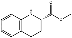 (S)-1,2,3,4-테트라하이드로-퀴놀린-2-카복실산메틸에스테르 구조식 이미지