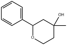 테트라히드로-4-메틸-2-페닐-2H-피란-4-올 구조식 이미지