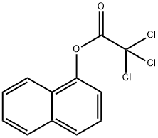 Acetic acid, 2,2,2-trichloro-, 1-naphthalenyl ester 구조식 이미지