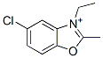 5-Chloro-3-ethyl-2-methylbenzoxazolium 구조식 이미지