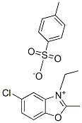 5-chloro-3-ethyl-2-methylbenzoxazolium p-toluenesulphonate 구조식 이미지
