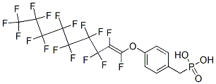 [[4-[(heptadecafluorononenyl)oxy]phenyl]methyl]-Phosphonic acid 구조식 이미지
