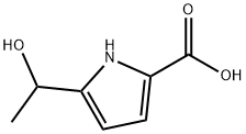 1H-피롤-2-카르복실산,5-(1-히드록시에틸)-(9CI) 구조식 이미지