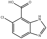 1H-벤즈이미다졸-4-카르복실산,5-클로로-(9CI) 구조식 이미지