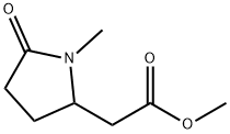 methyl 1-methyl-5-oxopyrrolidine-2-acetate  구조식 이미지