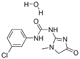 3-(3-chlorophenyl)-1-(1-methyl-4-oxo-5H-imidazol-2-yl)urea hydrate Structure