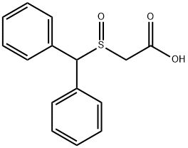 2-Benzhydrylsulphinylacetic acid  구조식 이미지