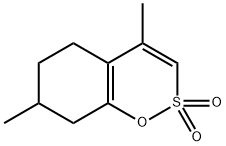 5,6,7,8-테트라히드로-4,7-디메틸-1,2-벤족사틴2,2-디옥사이드 구조식 이미지