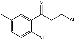 3-Chloro-1-(2-chloro-5-methylphenyl)-1-propanone 구조식 이미지