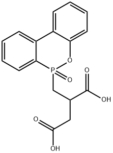9,10-Dihydro-10-(2,3-dicarboxypropyl)-9-oxa-10-phosphaphenanthrene 10-oxide 구조식 이미지