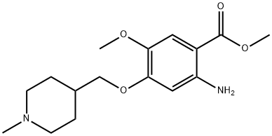 Methyl 2-aMino-5-Methoxy-4-(1-Methylpiperidin-4-ylMethoxy)benzoate 구조식 이미지