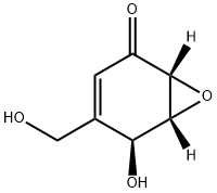 7-Oxabicyclo[4.1.0]hept-3-en-2-one, 5-hydroxy-4-(hydroxymethyl)-, (1R,5S,6R)- (9CI) 구조식 이미지