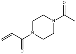 Piperazine, 1-acetyl-4-(1-oxo-2-propenyl)- (9CI) 구조식 이미지