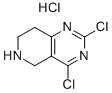 2,4-Dichloro-5,6,7,8-tetrahydropyrido[4,3-d]pyrimidine hydrochloride 구조식 이미지