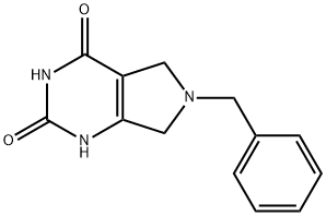 6-benzyl-6,7-dihydro-1H-pyrrolo[3,4-d]pyrimidine-2,4(3H,5H)-dione 구조식 이미지