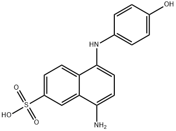 8-amino-5-(4-hydroxyphenylamino)naphthalene-2-sulfonicacid 구조식 이미지