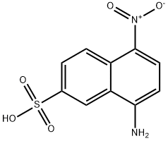 8-amino-5-nitronaphthalene-2-sulfonic acid 구조식 이미지