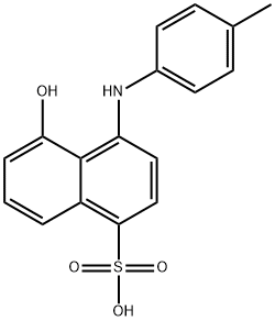 8-(4-methylanilino)-1-naphthol-5-sulfonic acid Structure