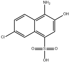 6-chloro-1-amino-2-naphthol-4-sulfonic acid 구조식 이미지