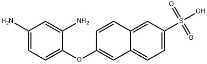 6-(2,4-diaminophenoxy)-2-naphthalenesulfonic acid 구조식 이미지