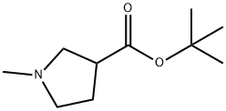 1-메틸-피롤리딘-3-카르복실산tert-부틸에스테르 구조식 이미지