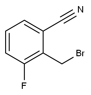 3-Fluoro-2-(bromomethyl)benzonitrile 구조식 이미지